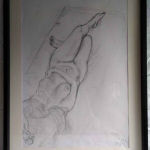 Life-study-5--pencil-on-A2-paper-Framed--NFS